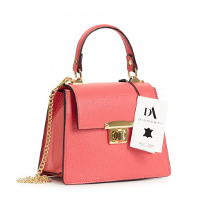 Geanta dama piele naturala DiAmanti Adeline Roz Corai